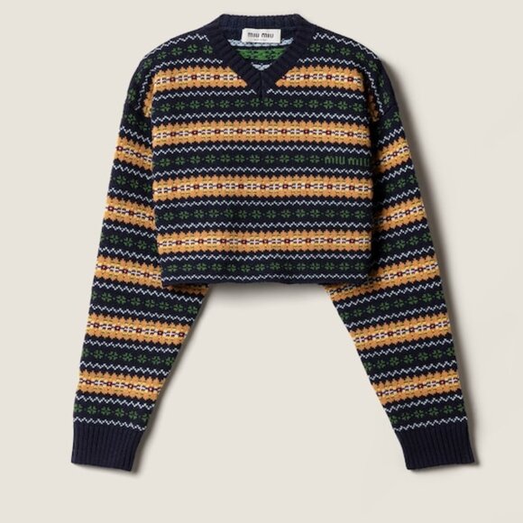 Miu Miu Wool V-neck sweater - Picture 3 of 14